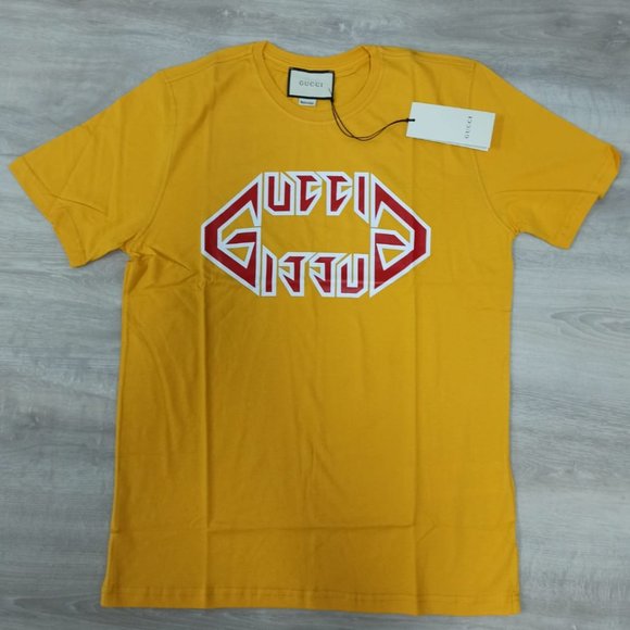 gucci yellow shirt